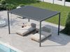 PRIMEYARD Pergola 3x4 m Pfosten und Lamellendach aus Stahl - anthrazitfarbene Terrassenüberdachung Bild 2