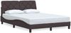 Einzelbettgestell Design für Erwachsene ohne Matratze Dunkelbraun 120x200 cm Stoff d4471e Bild 3