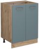 Küchenunterschrank R-Line Blau-Grau 60 cm ohne Arbeitsplatte Vicco Bild 5