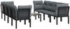 vidaXL 9-tlg. Garten-Lounge-Set Schwarz und Grau Poly Rattan 3187735 Bild 3