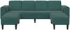 vidaXL Wohnzimmer Couch 3 pcs Dunkelgrün 250 x 188 x 76 cm 3335124 Bild 4