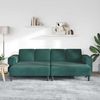 vidaXL Wohnzimmer Couch 3 pcs Dunkelgrün 250 x 188 x 76 cm 3335124 Bild 3