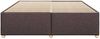 vidaXL Bettgestell ohne Matratze Dunkelbraun 180x200 cm Stoff 3284753 Bild 4