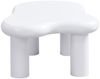Weißer Couchtisch in Cloud-Form aus MDF mit 16-farbiger LED-Beleuchtung & Schublade,98×65.5×40 cm,modernes Design Bild 3