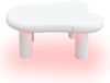 Weißer Couchtisch in Cloud-Form aus MDF mit 16-farbiger LED-Beleuchtung & Schublade,98×65.5×40 cm,modernes Design Bild 2