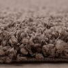 Hochflor Teppich Lux rund - 160 cm Durchmesser - Taupe Bild 2