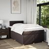 vidaXL Boxspringbett mit Matratze Dunkelbraun 120x200 cm Stoff 3288950 Bild 4