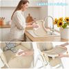 oyajia Kinderstuhl 3-in-1 Kinderstuhl, Kombistuhl, Babystuhl, höhenverstellbar klappbar (Babystuhl mit Tablett und 5-Punkt-Gurt, Fußstütze, Einfach zu Reinigen), Baby Wippe, ab 6 Monaten bis 3 Jahren Bild 4