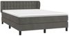 Doppelbett, Polsterbett mit Matratze Samt Dunkelgrau 140x200 cm Bild 3