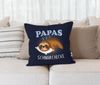 MoonWorks Dekokissen Kissen-Bezug Faultier Papas Schnarchecke lustiges Geschenk für Väter Bild 3