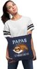 MoonWorks Dekokissen Kissen-Bezug Faultier Papas Schnarchecke lustiges Geschenk für Väter Bild 4