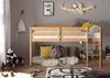 Hochbett >Keni< in Kiefer Natur aus Massivholz - 207x113x97cm (BxHxT) Bild 2