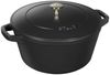 Staub Kochtopfset, 3-tlg | rund | Gusseisen | Schwarz Bild 4