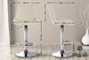 Barhocker 2er Set RIO - Creme, Kunstleder, Chrom Barhocker mit Lehne Barstuhl Tresenhocker Tresenstuhl Kneipenhocker Kneipenstuhl Bild 2
