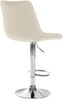 Barhocker 2er Set RIO - Creme, Kunstleder, Chrom Barhocker mit Lehne Barstuhl Tresenhocker Tresenstuhl Kneipenhocker Kneipenstuhl Bild 5
