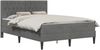 vidaXL Bettgestell mit Matratze Dunkelgrau 160 x 200 cm Samt 3415061 Bild 2
