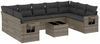 vidaXL 10-tlg. Garten-Sofagarnitur mit Kissen Grau Poly Rattan 3220609 Bild 2