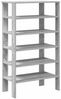 vidaXL Schuhregal Grau Sonoma 61x32x105 cm Holzwerkstoff 859865 Bild 2