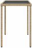 vidaXL Gartentisch mit Glasplatte Beige 115x54x74 cm Poly Rattan 365075 Bild 5