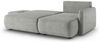Ecksofa mit Schlaffunktion Sofa LUKA in Stoff Cremona Dunkelgrau Ottomane Rechts Bild 2
