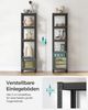 Songmics Standregal, Bücherregal, Lagerregal, 5 Ablagen, verstellbar, 37 x 37 x 150 cm, bis 400 kg belastbar, für Küche, Wohnzimmer, greige-schwarz GLR037B11 Bild 5