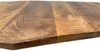 Amagohome Tischplatte Sechseckige Tischplatte Holzplatte Mango-Altholz 74x56 u. 56x47cm – re (1 St), gewollt uneben, aus recyceltem Mangoholz hergestellt Bild 4