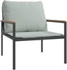 vidaXL 4-tlg. Garten-Lounge-Set mit Kissen Anthrazit Stahl 3188016 Bild 4