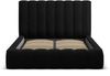 Micadoni Bett Kelp Strukturierter Stoff Moly Schwarz 180x200 Bild 3