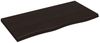 vidaXL Wandregal Dunkelbraun 100x50x(2-4)cm Massivholz Eiche Behandelt 363807 Bild 2