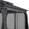 Blumfeldt Pavillon 3x4, Gartenpavillon Wasserdicht Stabil Winterfest, Aluminiumrahmen & Verzinktes Stahldach, Inkl. Vorhänge & Moskitonetz, UV-Schutz, Doppeldach, Einfache Montage Bild 5