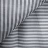 Gestreifte Bettwäsche mit Reißverschluss 200x200 cm, 2x Kissenbezug 80x80 cm Grau Bild 3