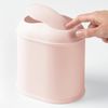 Mülleimer Kosmetikeimer Schwingdeckel Abfalleimer 2er Set mDesign hellrosa Bild 4