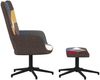 vidaXL Relaxsessel mit Hocker Patchwork Stoff [328188] Bild 4