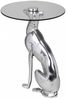 Design Deko Beistelltisch Figur DOG aus Aluminium Farbe Silber Bild 5