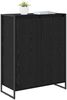 vidaXL Schuhschrank mit Speicher Schwarz Eichen-Optik 79 x 36 x 100 cm 886462 Bild 3