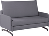 Schlafsofa 2-Sitzer Polsterbezug grau BELFAST Bild 4