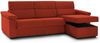 Dmora Schlafsofa mit Halbinsel Esca, Verwandelbares Ecksofa für das Wohnzimmer, gepolstert, abnehmbar, 100 % Made in Italy, 285x160 h100 cm, Orange Bild 5