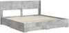 vidaXL Bettgestell mit Stauraum und Kopfteil Betongrau Holzwerkstoff 3414434 Bild 4