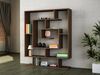 Dmora Bücherregal Sanvu, Büroregal, Mobiler Buchhalter, Bücherbrett, 125x22 h149 cm, Braun Bild 2