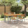 vidaXL Garten Essgruppe 5 pcs Grau Massivholz Akazie 3284347 Bild 1