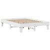vidaXL Massivholzbett ohne Matratze Weiß 140x200 cm Kiefernholz 855356 Bild 3