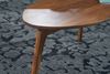 FINEBUY Satztisch SuVa42504_1 (Massivholz, Couchtisch 2er Set Braun), Wohnzimmertisch Nierenform, Sofatisch Dreibein Bild 4