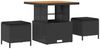 vidaXL Garten-Sofa-Set mit Kissen mit Speicher 9 pcs Schwarz 3364164 Bild 4
