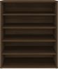 vidaXL Schuhschrank Braun Eichen-Optik 60x35x70 cm Holzwerkstoff 816016 Bild 4