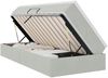 vidaXL Aufbewahrungsbett mit Matratze Hellgrau 100 x 200 cm Samt 3370281 Bild 2