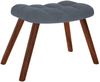 vidaXL Schaukelstuhl mit Hocker Dunkelgrau Samt 4016844 Bild 5