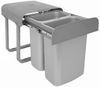 Einbau Abfallsammler ab 40cm Unterschrank Aladin 2x 8 L Mülleimer grau Bild 2
