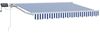vidaXL Manueller Markisenrahmen mit LEDs Blau und Weiß 2,5 x 2 m 3420496 Bild 2