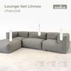 osoltus Linnea Premium Modular Lounge 4tlg Axroma Olefin charcoal grau Bild 3