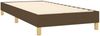 vidaXL Polsterbett, Stoff, 25,0 cm, Dunkelbraun, 90x200 cm, Natur Bild 4